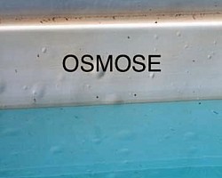 Exemple d’osmose (cloques)