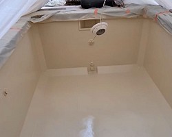 Rénovation piscine coque (beige)