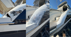 Reparation yacht et bateau, reparation polyester et epoxy. Fibres de verre et Kevlar.